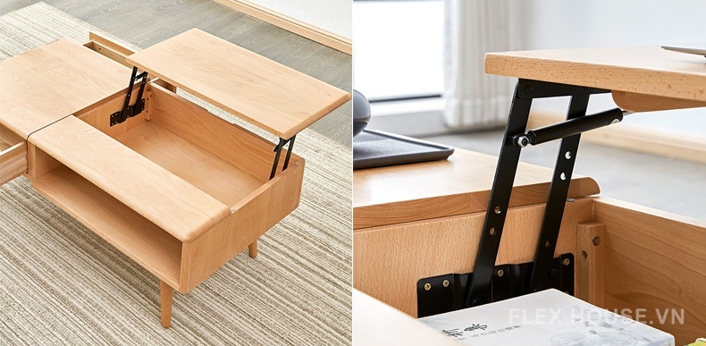 Khung nâng hạ bàn cà phê thủy lực đa năng KY101 5