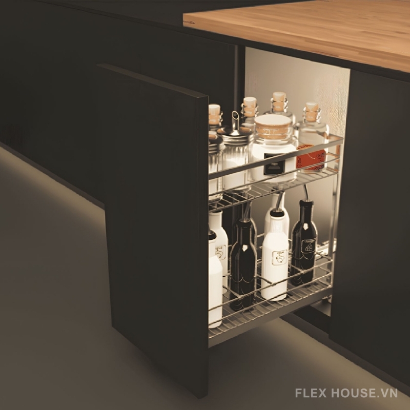 Nên Chọn Kệ Đựng Gia Vị Âm Tủ Loại Nào Cho Gian Bếp? 2 Nên Chọn Kệ Đựng Gia Vị Âm Tủ Loại Nào Cho Gian Bếp? 1