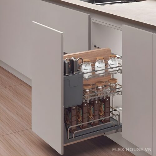 Nên Chọn Kệ Đựng Gia Vị Âm Tủ Loại Nào Cho Gian Bếp
