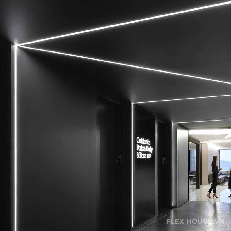 Nẹp Led thanh nhôm trang trí chữ U HB-DD-50 12