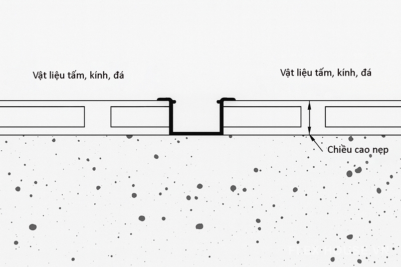 Nẹp Led thanh nhôm chữ U trang trí HB-DD-20 10