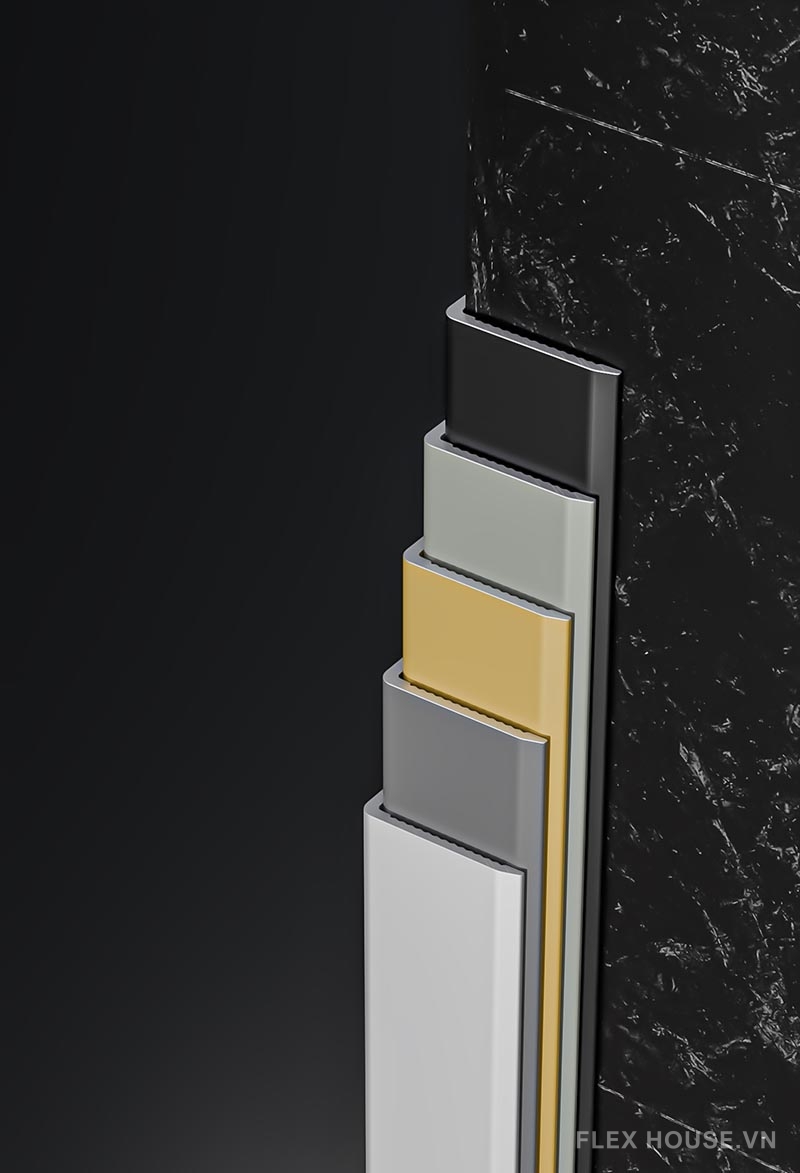 Nẹp chữ L trang trí tường hợp kim nhôm HB-YGZJ 4 Nẹp chữ L trang trí tường hợp kim nhôm HB-YGZJ 9