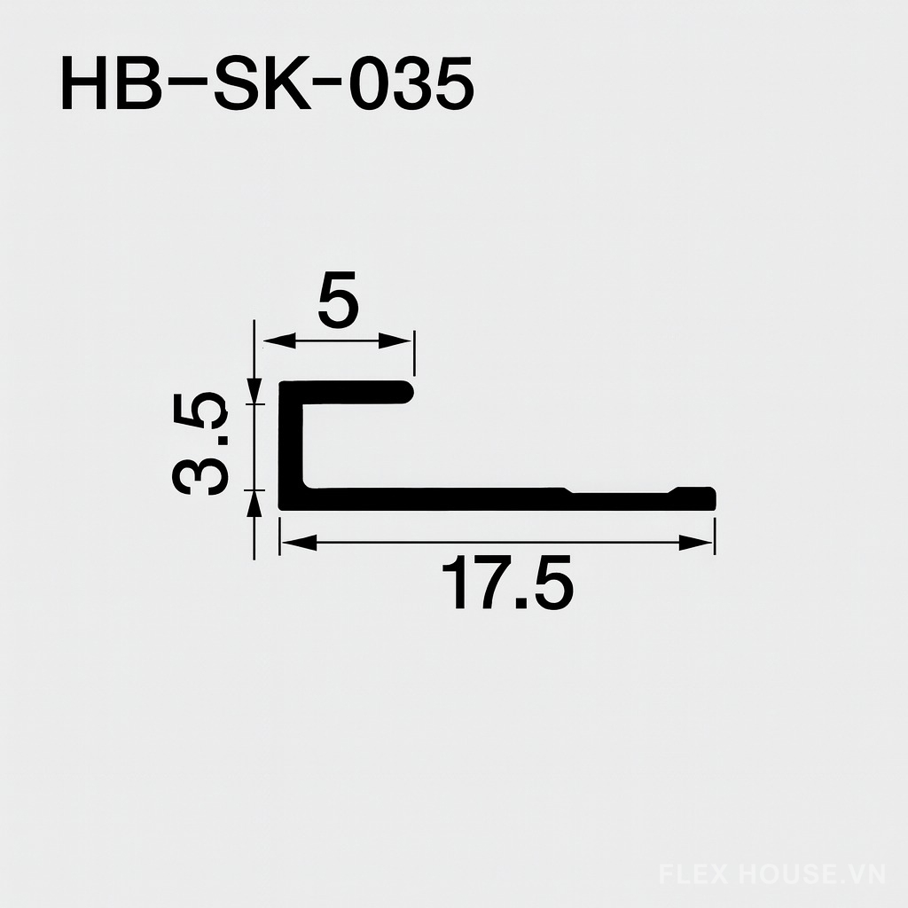 Nẹp nhôm trang trí bo đầu tấm ốp tường HB-SK-035 2 Nẹp nhôm trang trí bo đầu tấm ốp tường HB-SK-035 6