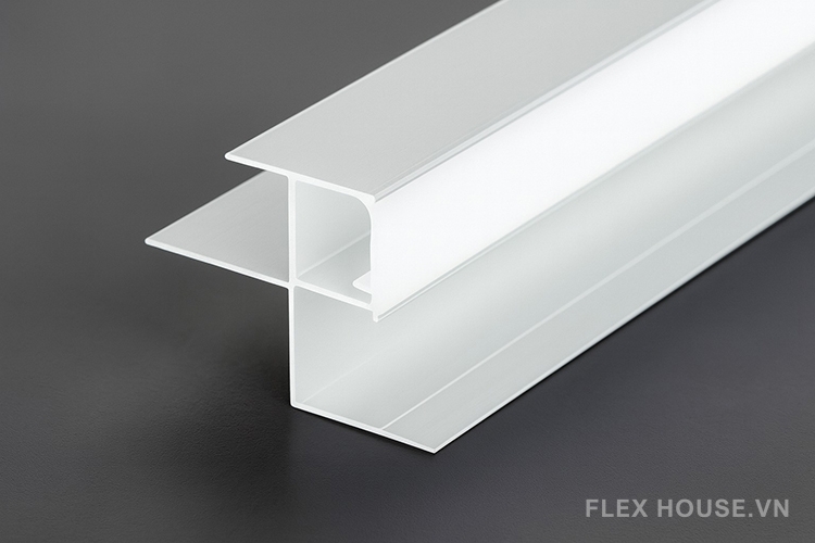 Nẹp thanh nhôm có máng đèn Led HB-CC-DD-10 1 Nẹp thanh nhôm có máng đèn Led HB-CC-DD-10 8