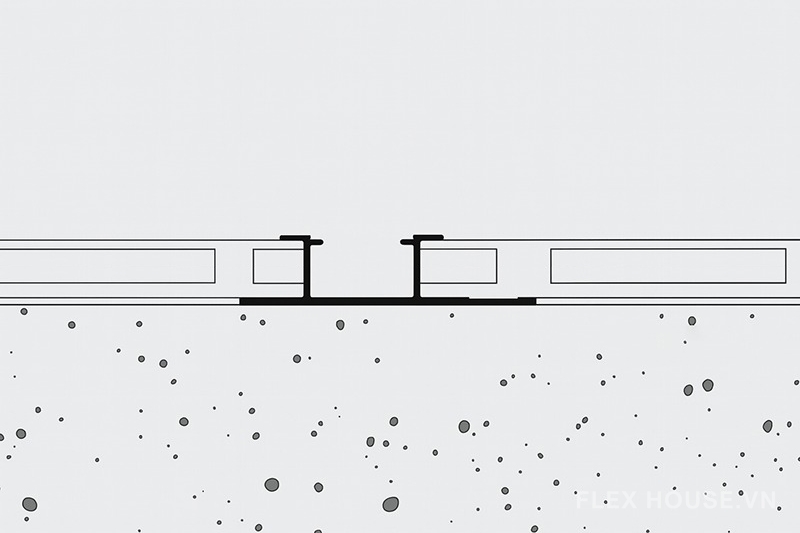 Nẹp trang trí hợp kim nhôm có khe Led BM-5227 4