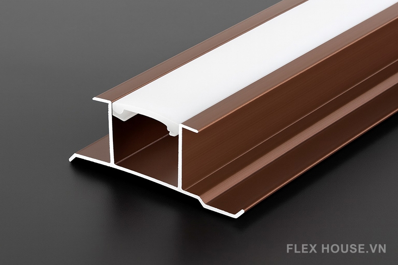 Nẹp trang trí thanh nhôm có máng đèn Led HB-DD-GZ-10 1 Nẹp trang trí thanh nhôm có máng đèn Led HB-DD-GZ-10 6