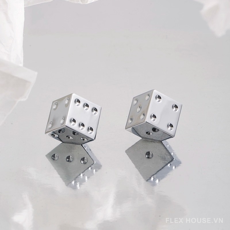 Núm tay nắm tủ đồng hình xúc xắc màu bạc JYJ879 4 Núm tay nắm tủ đồng hình xúc xắc màu bạc JYJ879 9