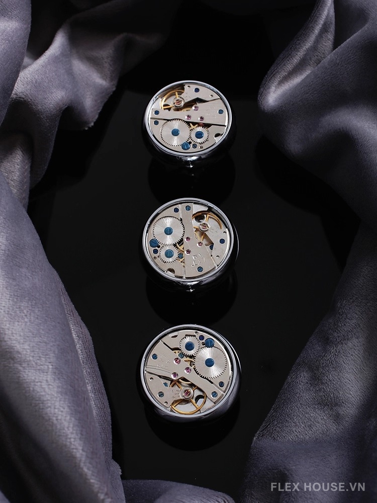 Núm tay nắm tủ đồng mặt máy đồng hồ Retro JYJ608 10