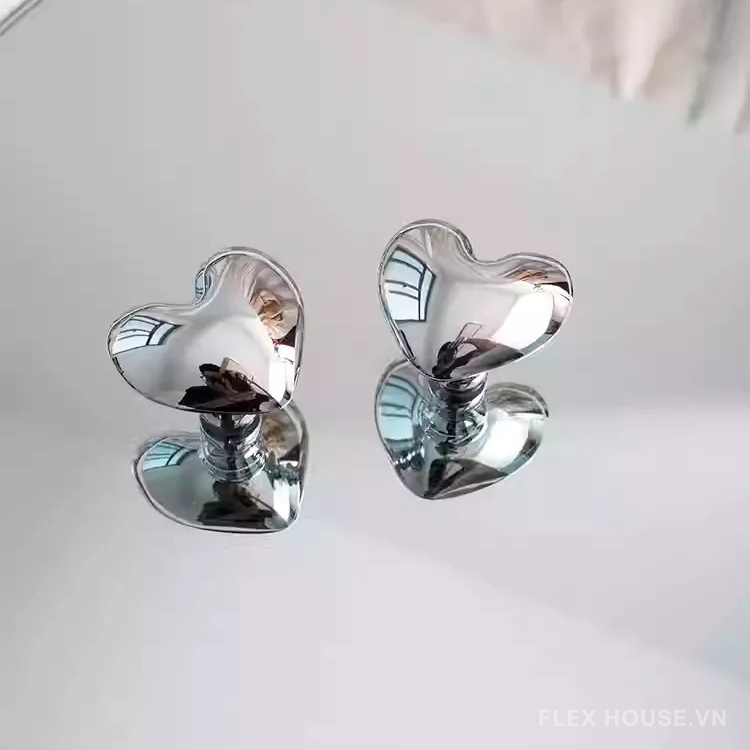 Núm tay nắm tủ trái tim bằng đồng JYJ872 10