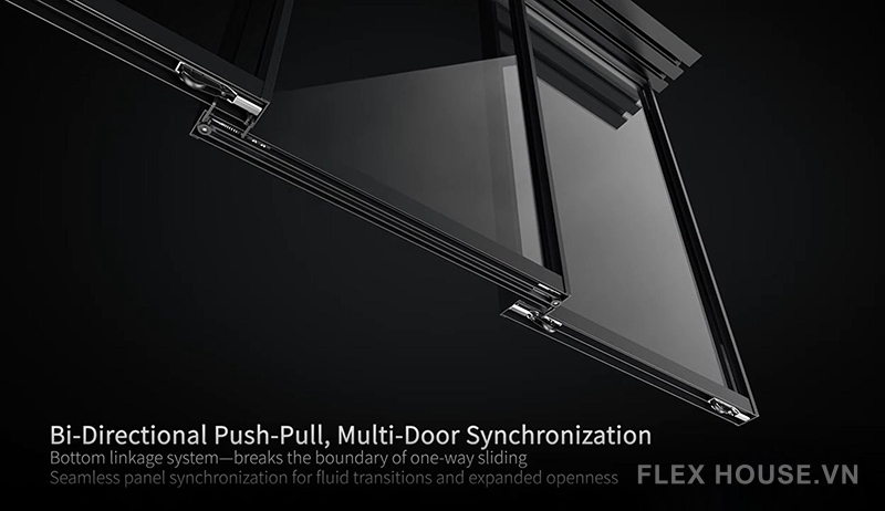 Phụ kiện cửa lùa đồng bộ không cánh chết 3 cánh T930.3D 11