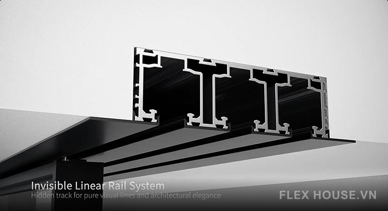 Phụ kiện cửa lùa đồng bộ không cánh chết 3 cánh T930.3D 10