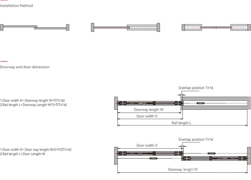 Phụ kiện cửa lùa nhôm kính tải trọng 100kg T930.1D 11