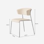 Ghế ăn chân kim loại phong cách Bắc Âu AC9484