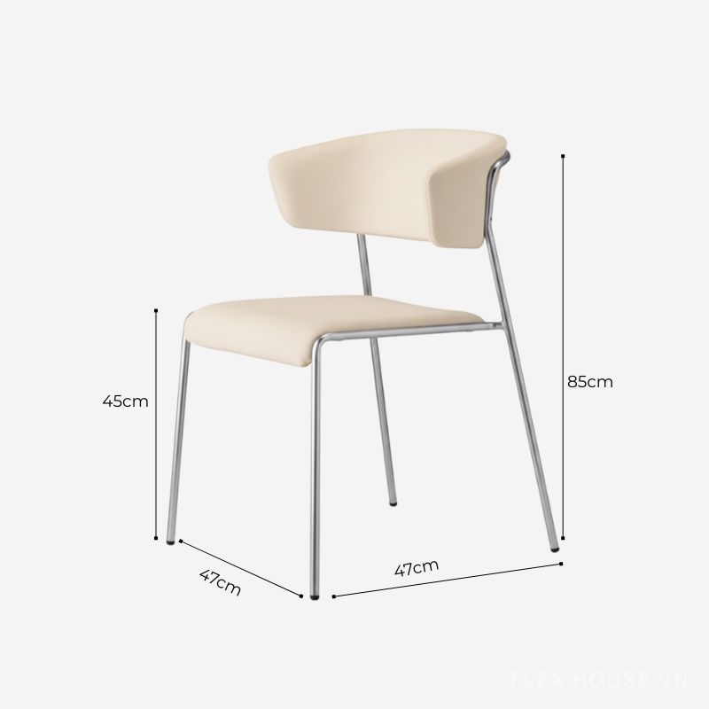 Ghế ăn chân kim loại phong cách Bắc Âu AC9484
