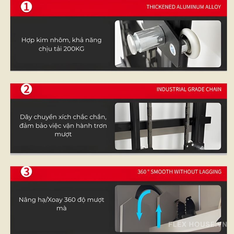 Phụ kiện kệ giày 360 độ nâng hạ điện 8 tầng FJH3915