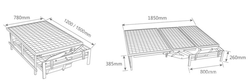Phụ kiện khung giường sofa gấp ba tiện lợi KY682 6 Phụ kiện khung giường sofa gấp ba tiện lợi KY682 12