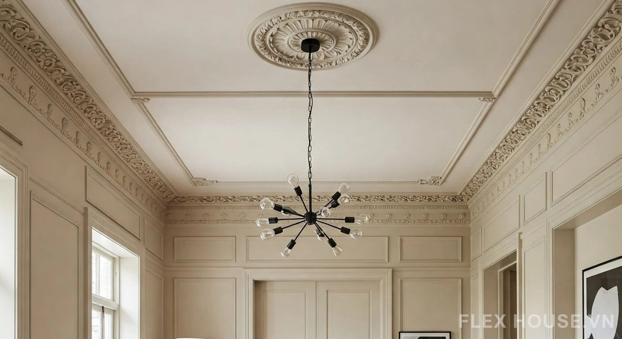 Sự khác nhau giữa nẹp trần thạch cao và phào chỉ truyền thống 14