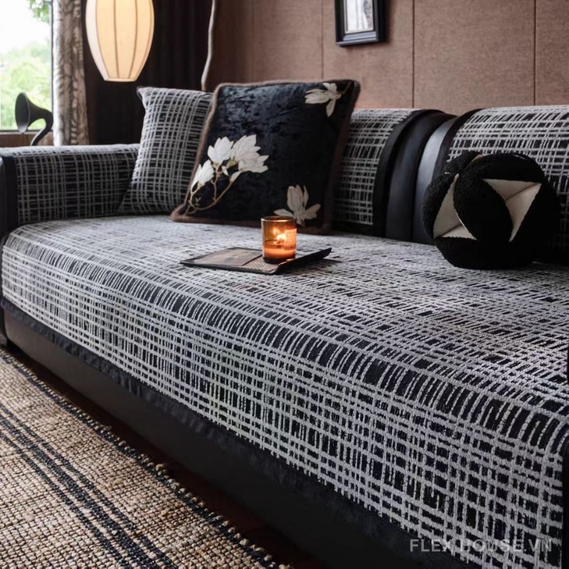 Tấm phủ ghế sofa Chenille chống mèo cào PJ7072 2 Tấm phủ ghế sofa Chenille chống mèo cào PJ7072 6