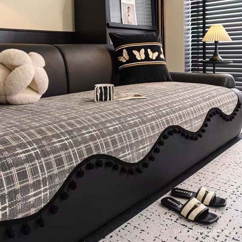 Tấm phủ ghế sofa Chenille chống trượt cao cấp PJ5506 2 Tấm phủ ghế sofa Chenille chống trượt cao cấp PJ5506 6