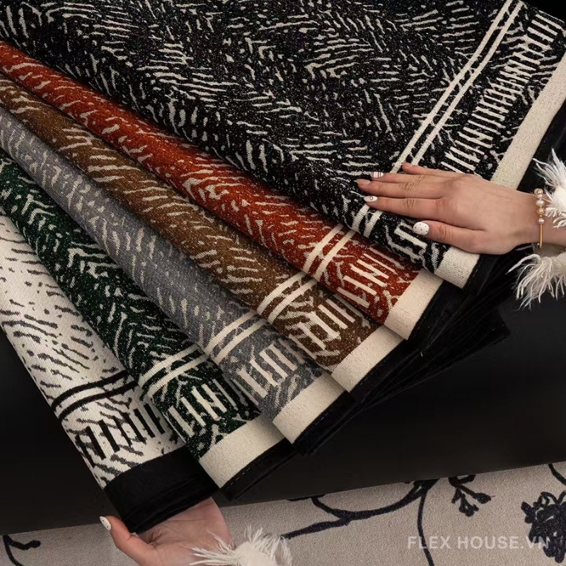 Tấm phủ ghế sofa Chenille chống trượt cao cấp PJ7016 33