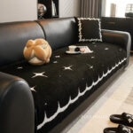 Tấm phủ ghế sofa Chenille họa tiết sao trời PJ3827