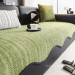 Tấm phủ ghế sofa Chenille họa tiết xương cá PJ5547