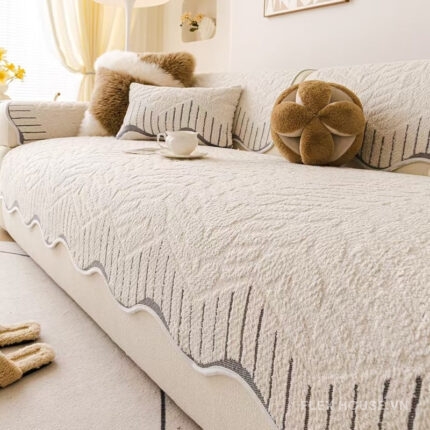 Tấm phủ ghế sofa Chenille mềm mại sang trọng PJ7584