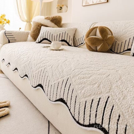 Tấm phủ ghế sofa Chenille mềm mại sang trọng PJ7584