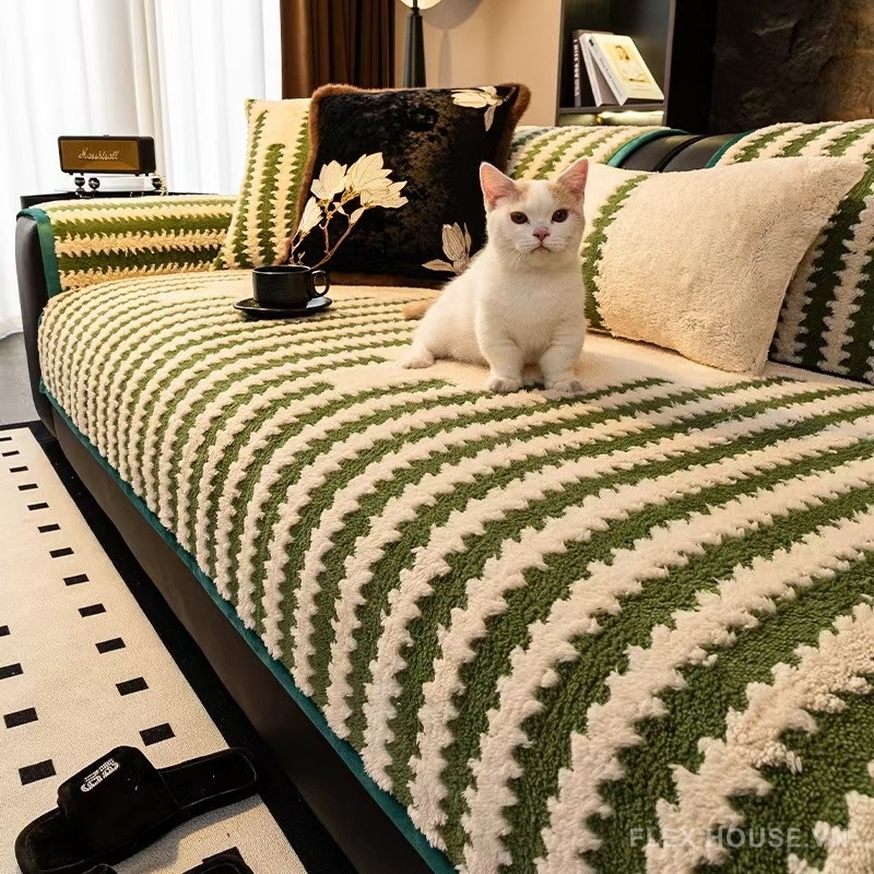 Tấm phủ ghế sofa Chenille phong cách Bắc Âu PJ3127 2 Tấm phủ ghế sofa Chenille phong cách Bắc Âu PJ3127