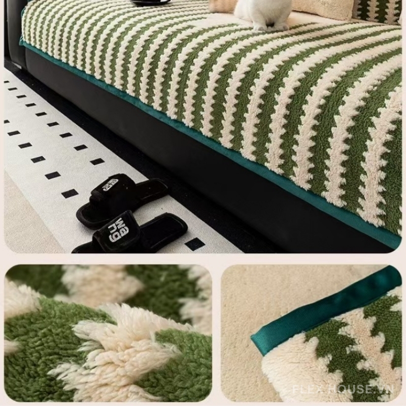 Tấm phủ ghế sofa Chenille phong cách Bắc Âu PJ3127 5 Tấm phủ ghế sofa Chenille phong cách Bắc Âu PJ3127