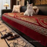 Tấm phủ ghế sofa Chenille phong cách cổ điển PJ0704