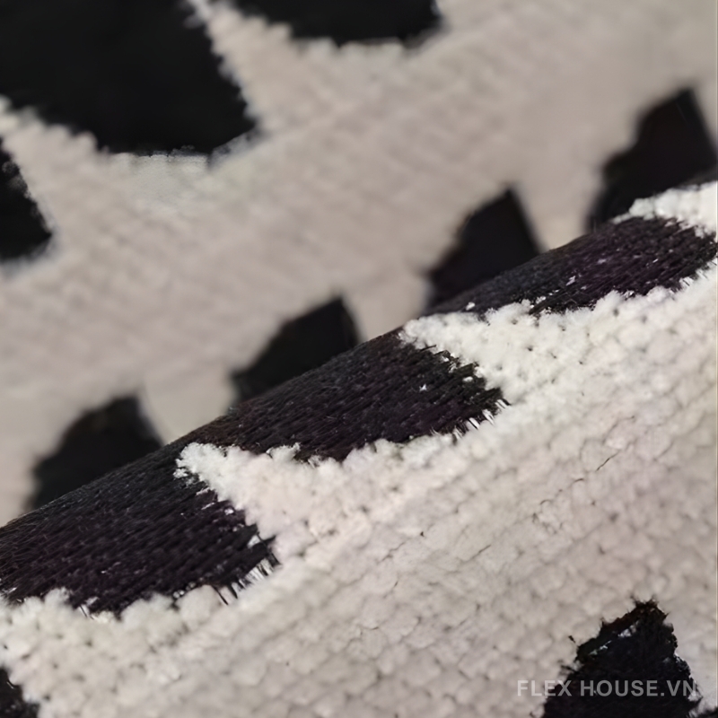 Tấm phủ ghế sofa Chenille sọc đen trắng PJ6816 3 Tấm phủ ghế sofa Chenille sọc đen trắng PJ6816 7