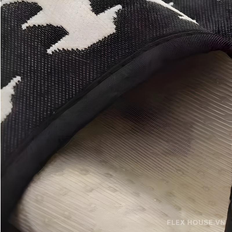 Tấm phủ ghế sofa Chenille sọc đen trắng PJ6816 5 Tấm phủ ghế sofa Chenille sọc đen trắng PJ6816 9