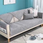 Tấm phủ ghế sofa Chenille trơn có túi đa năng PJ7633