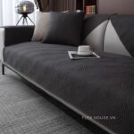Tấm phủ ghế sofa cotton hình học đan chéo PJ0746