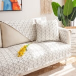 Tấm phủ ghế sofa cotton kiểu Bắc Âu trang nhã PJ6599