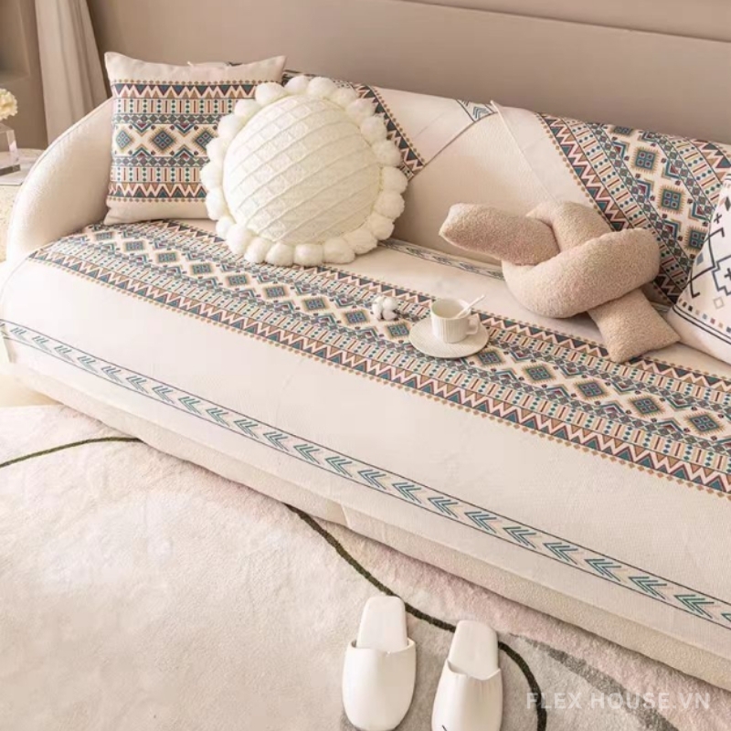Tấm phủ ghế sofa cotton phong cách Bắc Âu PJ1333 5