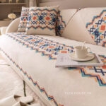 Tấm phủ ghế sofa cotton phong cách Bohemian PJ1334