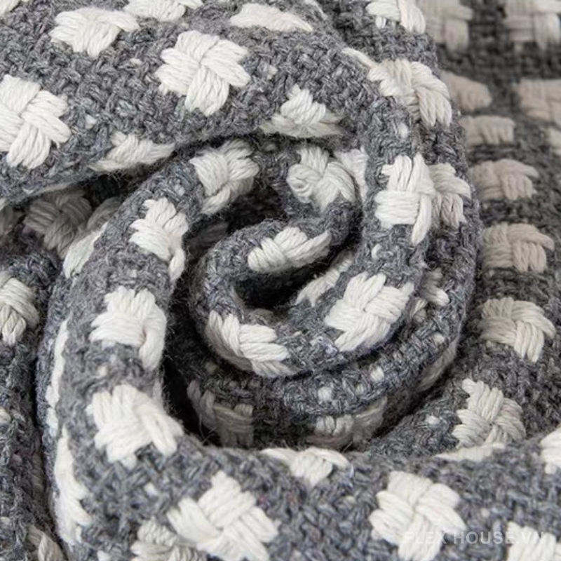 Tấm phủ ghế sofa cotton sọc caro PJ0129 4 Tấm phủ ghế sofa cotton sọc caro PJ0129 8