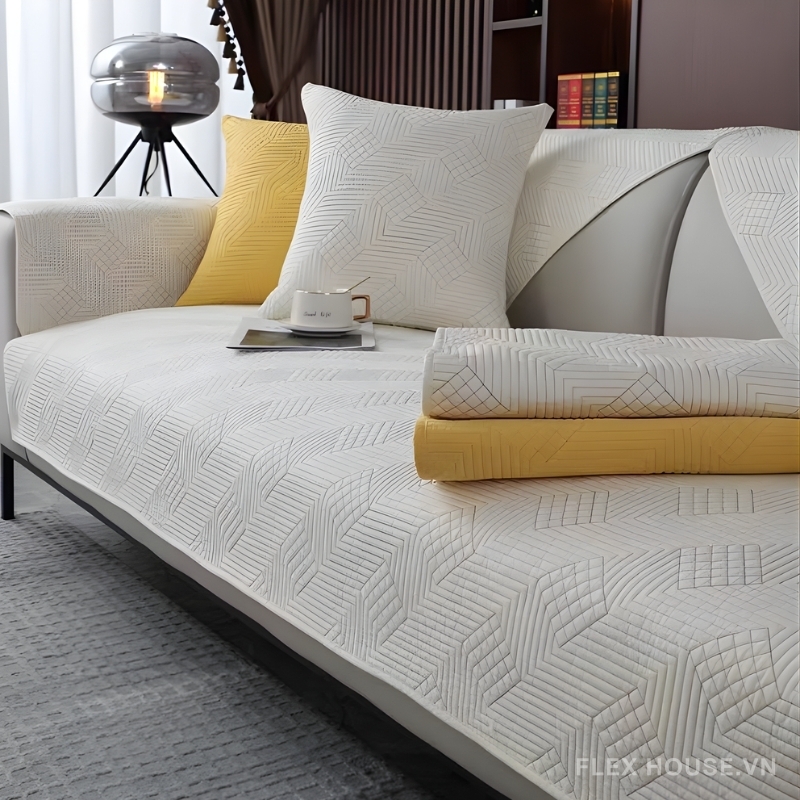 Tấm phủ ghế sofa cotton tối giản hiện đại PJ0747 3 Tấm phủ ghế sofa cotton tối giản hiện đại PJ0747 8
