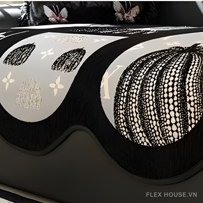 Tấm phủ ghế sofa nhung dày mịn kiểu bí ngô PJ7990