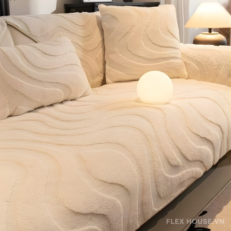 Tấm phủ ghế sofa nhung đường cong mềm mại PJ7487 4 Tấm phủ ghế sofa nhung đường cong mềm mại PJ7487 10