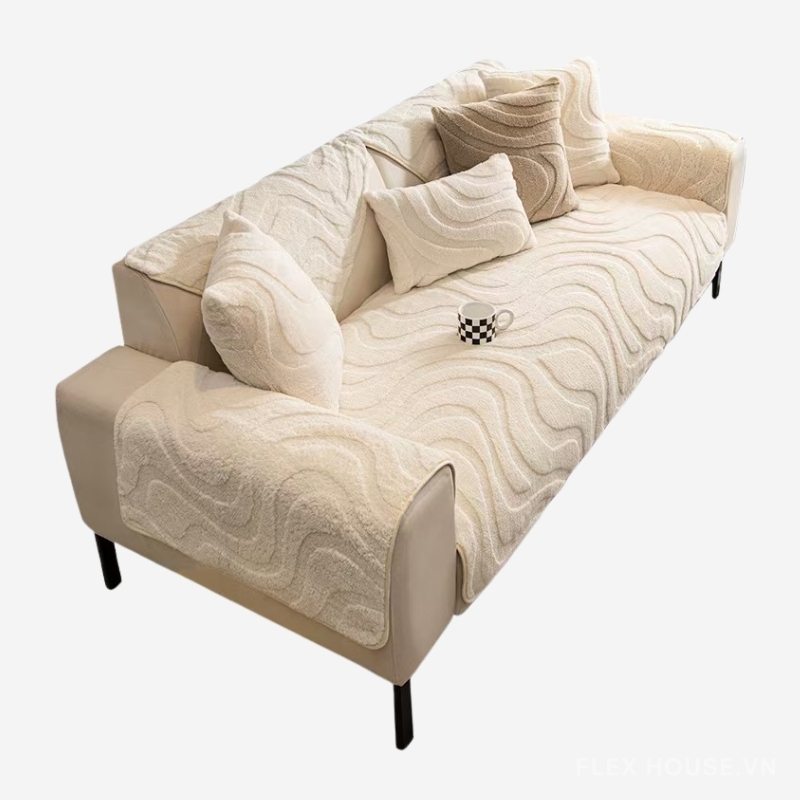 Tấm phủ ghế sofa nhung đường cong mềm mại PJ7487 7 Tấm phủ ghế sofa nhung đường cong mềm mại PJ7487 13