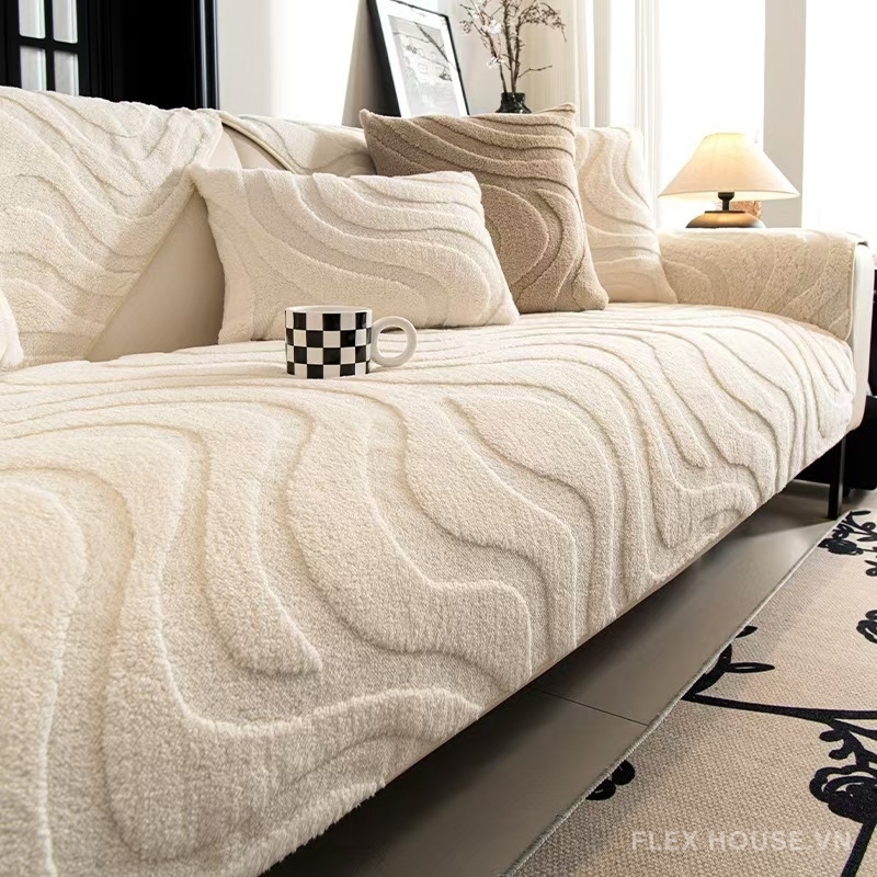 Tấm phủ ghế sofa nhung đường cong mềm mại PJ7487 1 Tấm phủ ghế sofa nhung đường cong mềm mại PJ7487 7