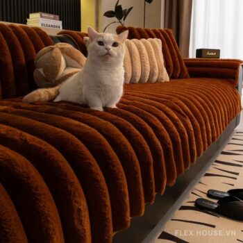 Tấm phủ ghế sofa nhung kiểu ống mềm mịn PJ2179