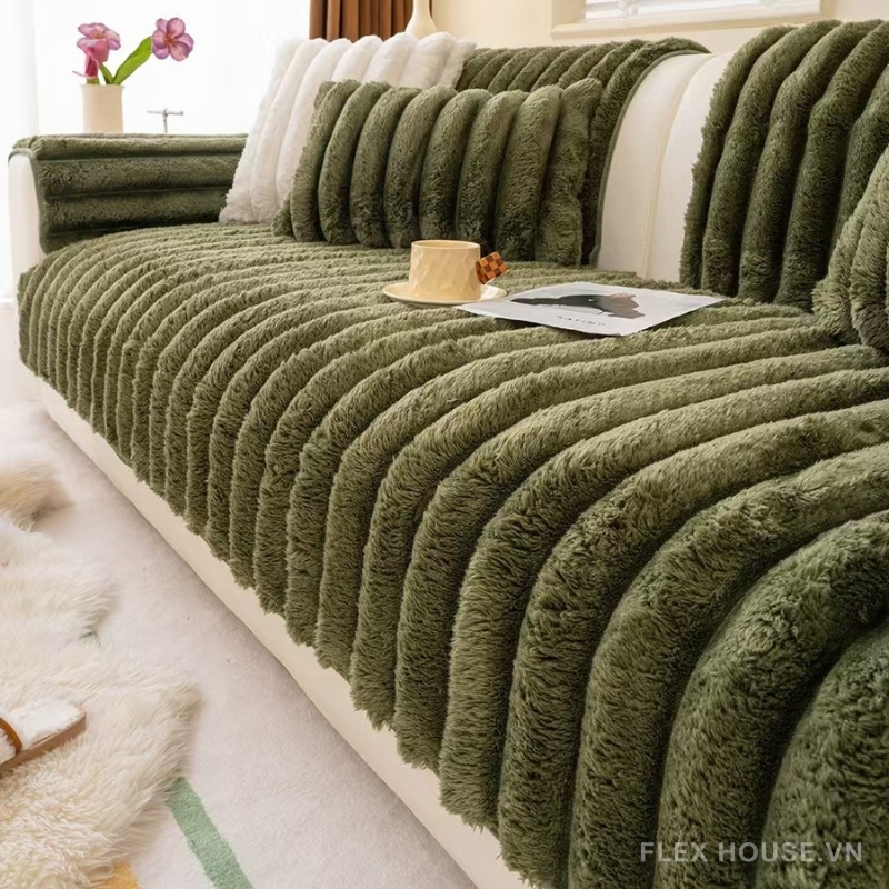 Tấm phủ ghế sofa nhung mềm chống trượt PJ6579 2 Tấm phủ ghế sofa nhung mềm chống trượt PJ6579 9