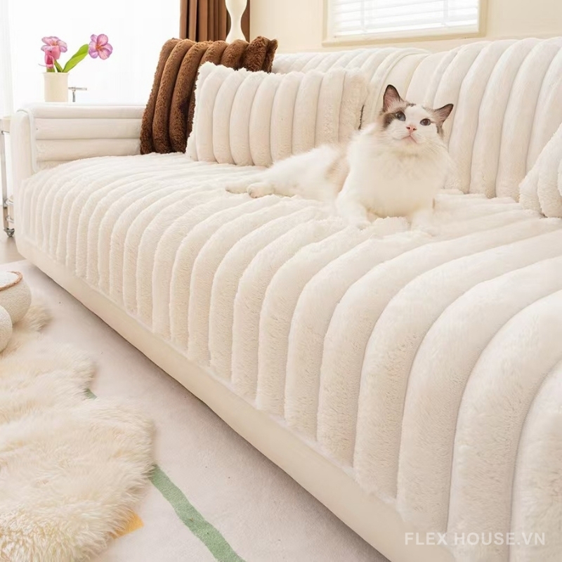 Tấm phủ ghế sofa nhung mềm chống trượt PJ6579 1 Tấm phủ ghế sofa nhung mềm chống trượt PJ6579 8