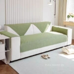 Tấm phủ ghế sofa trơn bằng cotton và vải lanh PJ4857