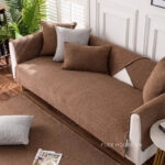 Tấm phủ ghế sofa trơn bằng cotton và vải lanh PJ4857