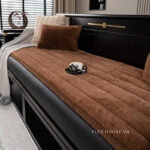 Tấm phủ ghế sofa trơn vải nhung lông thỏ PJ4172